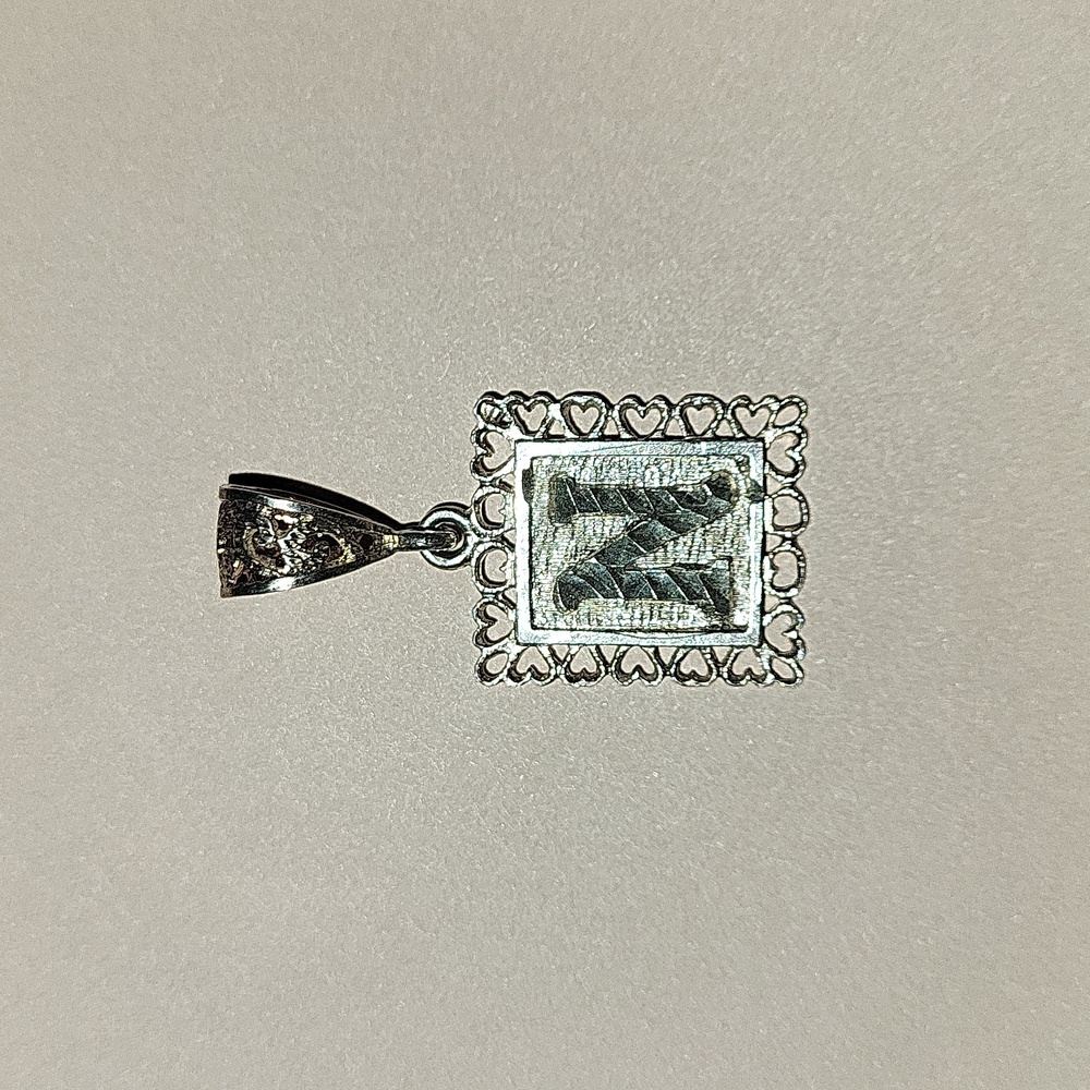 📿❣️Sterling Silver N Initial Pendant-Solid Sterling Silver-Stamped 925❣️📿